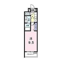 ジュネスエトワール 1Kの間取図画像