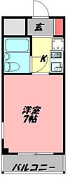 センターハイム大宮 ワンルームの間取図画像
