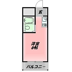 フロンティア21 ワンルームの間取図画像