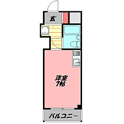 センターハイム大宮 ワンルームの間取図画像