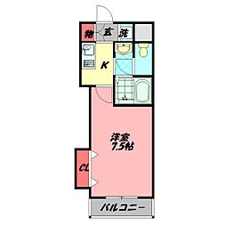 M'PLAZA門真駅前 1Kの間取図画像