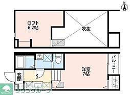 アーバンハウス上本郷(アーバンハウスカミホンゴウ) 1階ワンルームの間取り