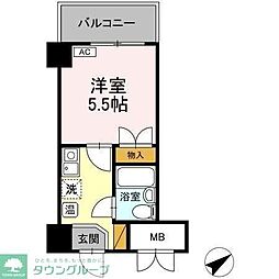コンフォール小泉 1Kの間取図画像
