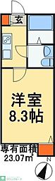 ParkTerrace 1Kの間取図画像