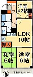 グラン・ピニエール 3LDKの間取図画像