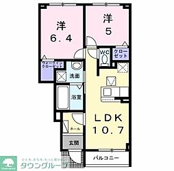仮)東初富5丁目アパート 2LDKの間取図画像