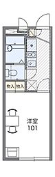 レオパレスHAL 1Kの間取図画像