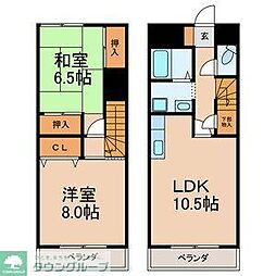 プラーティット本中山 2LDKの間取図画像