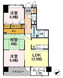 Soleilhana 3SLDKの間取図画像