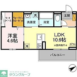 エミネンス 1LDKの間取図画像
