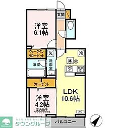 GH5 2LDKの間取図画像