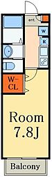 Arcadia北松戸 1Kの間取図画像