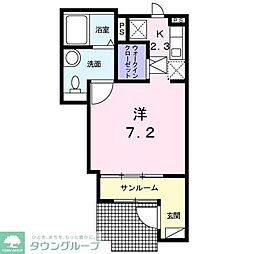 ソフィアN1 1SKの間取図画像