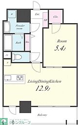 ArtGraceHill 1LDKの間取図画像