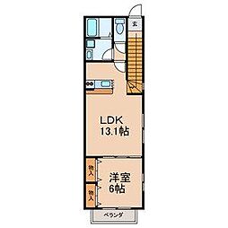 メゾン・マーサ 1LDKの間取図画像