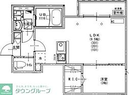 KEIAI RESIDENCE 松戸II 1LDKの間取図画像