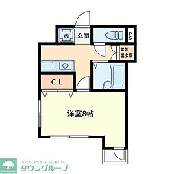 日創北小金ビル 1Kの間取図画像