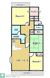 ラ・アトレ松戸 3LDKの間取図画像