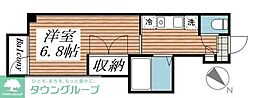 SAビル 1Kの間取図画像