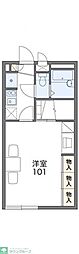 レオパレスサンヒルズ 1Kの間取図画像