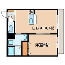 APPLAUSE 1LDKの間取図画像