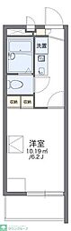 レオパレスニューオンリー1 1Kの間取図画像