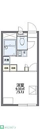 レオパレスエクレール君塚 1Kの間取図画像
