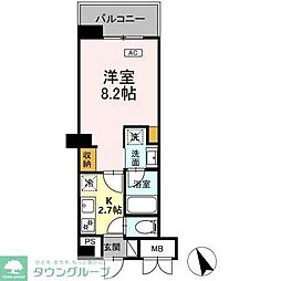市川市南八幡4丁目マンション 1Kの間取図画像
