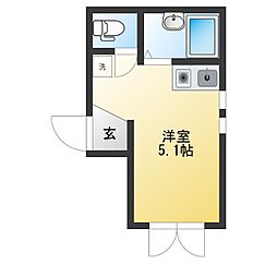アーバンプレイス希來 ワンルームの間取図画像