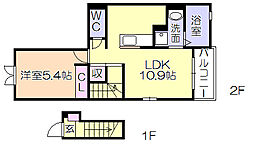 間取図画像 1LDK
