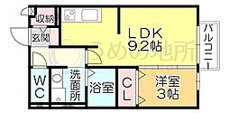 シャルムステージ 1LDKの間取図画像