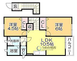 間取図画像 2LDK