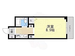 猪名寺パークマンション・2 1Kの間取図画像