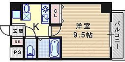 ベステック・南塚口 1Kの間取図画像