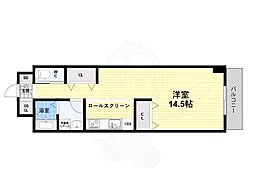 ル・ソレイユ ワンルームの間取図画像