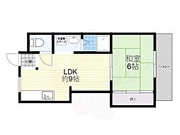 シティコート 1LDKの間取図画像