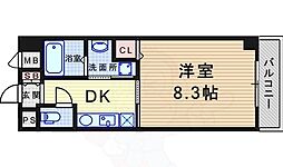 アーデン塚口 1DKの間取図画像