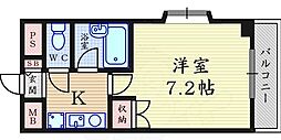 スタジオニュートラッド 1Kの間取図画像