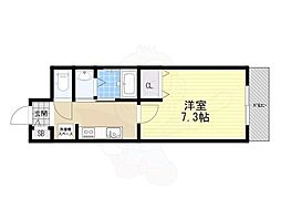 アーイ塚口 1Kの間取図画像