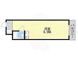 ネオダイキョー塚口 ワンルームの間取図画像
