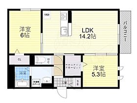 D-room立花  ｜ 兵庫県尼崎市七松町１丁目（賃貸アパート2LDK・2階・58.65㎡） その2