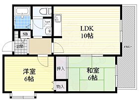 コーポサンルイス 1A ｜ 兵庫県尼崎市塚口町４丁目（賃貸マンション2LDK・1階・51.71㎡） その2