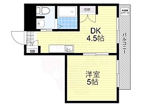 サンロイヤル武庫之荘 201 ｜ 兵庫県尼崎市武庫之荘西２丁目（賃貸マンション1DK・2階・23.00㎡） その2