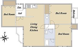 エギュー・ド・ブランシェ 4階3LDKの間取り