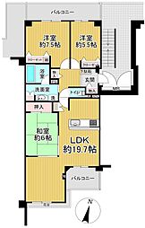 間取図画像 3LDK