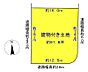 区画図：約91.8坪の広々とした敷地。北側と東側、南側に道路があり、開放感のある角地です。