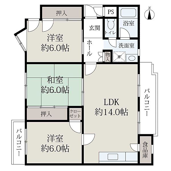 間取りを拡大表示
