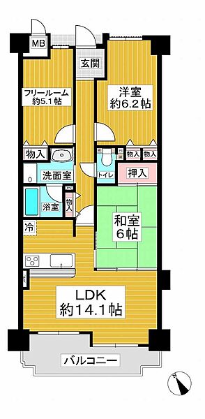 間取りを拡大表示
