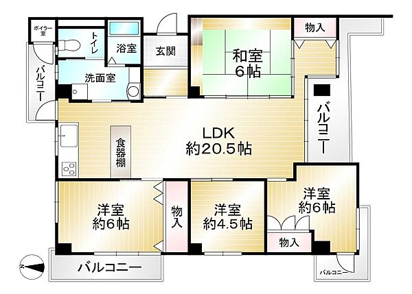 間取りを拡大表示