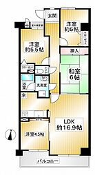 ドムール南生駒 4LDKの間取図画像
